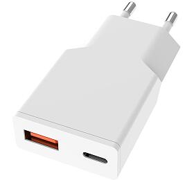 Solight USB A+C 20W fast charger