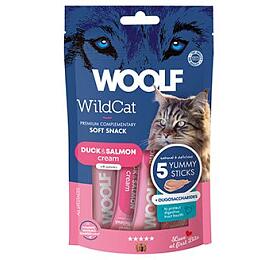 WOOLF WildCat Cream Functional Duck&Salmon 5x14g