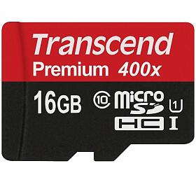 Pamov karta Transcend MicroSDHC Premium 16GB UHS-I U1 (45MB/s)