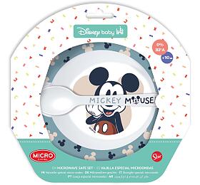 STOR SADA NÁDOBÍ MISKA A LŽÍCE MICKEY