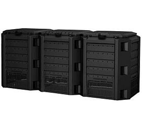 Kompostér Prosperplast COMPOGREEN 3x400 l černý