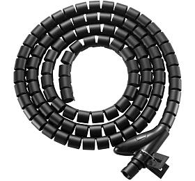 EVOLVEO CableHold, organizér kabelů, 2,5 m x 2 cm, samosvorný, černý (CABLEHOLD-2520BK)