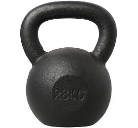 Litinový kettlebell HMS KZG28 28 kg, černý