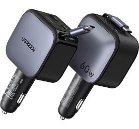 Nabíječka do auta UGREEN 60W nabíječka do auta USB-C/US
