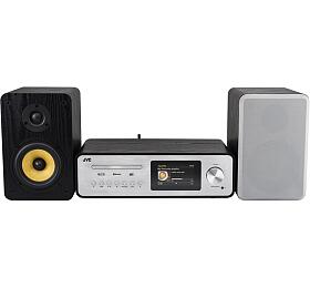 Minisystém JVC MX-E455S, stříbrný