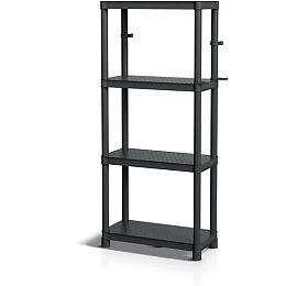 Regál Prosperplast STACKARO SOLID 60 HD - barva: černá