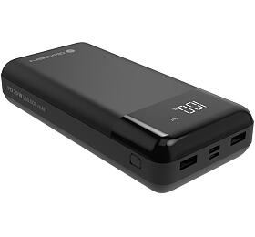 Powerbanka GoGEN 30000mAh, USB-C PD 20W, LCD - černá