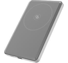 Powerbanka GoGEN MagSafe, Qi2, 5000mAh - šedá