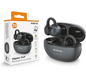 Bluetooth sluchátka ALIGATOR Clip, černá