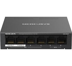 Mercusys MS106GP 6xGb desktop switch 4xPoE+