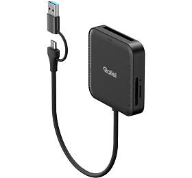 Rollei 4-in-1 Card Reader for SD, CF, MS & microSD (25102)