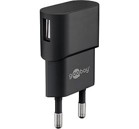 Adaptér 230V na USB max.1A, černý