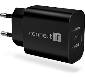 Adaptér CONNECT IT Voyager2 1×USB-C, 25W PD, černý