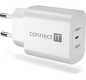 Adaptér CONNECT IT Voyager2 1×USB-C, 25W PD, bílý