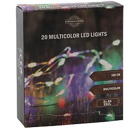 HIT řETĚZ 20 MULTILED, 3XAA, STŘÍBRNÁ