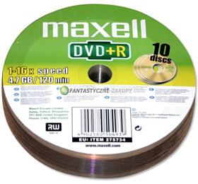 DVD+R Maxell 4,7GB 16x 10SH 275734