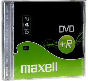 Média MAXELL DVD+R 4,7GB 16x 1PK SC