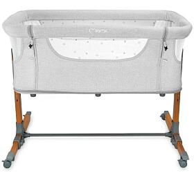 Postýlka MoMi SMART BED 4v1 světle šedá