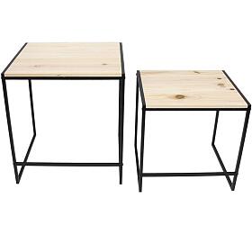 Frank Flechtwaren set odkládacích stolků Modern, 2ks