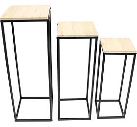 Frank Flechtwaren set odkládacích stolků Modern, 3ks