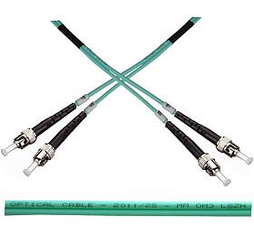 OEM optický patch kabel duplex ST-ST 50/125 MM 5m OM3 (1302)