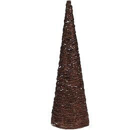dekorace PYRAMIDA 40cm, kov., 20LED, HN