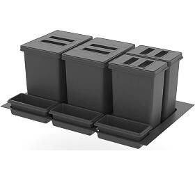 Sinks PRACTIKO 800 2x15l+2x7l+3xmiska