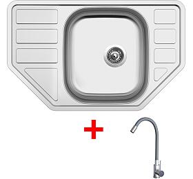 Sinks CORNO 770 + ELASTA nerez/šedá
