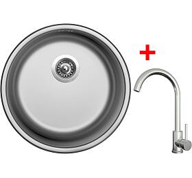 Sinks ROUND 450 + ARCO celonerezová