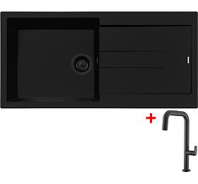 Sinks AMANDA 990 BL Nanoblack + EVA P Nanoblack