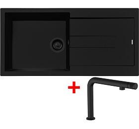 Sinks AMANDA 990 BL Nanoblack + COMFORTA Nanoblack