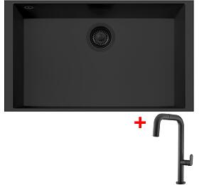Sinks CUBE 690U BL Nanoblack + EVA P Nanoblack