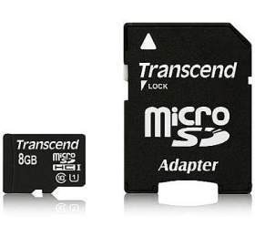 Pamov karta Transcend MicroSDHC Premium 8GB UHS-I U1 (45MB/s) + adapter