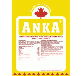 Granule pro psy Anka Lamb &amp; Rice, 10kg