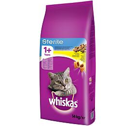 Whiskas Dry s kuecm masem - STERILE 14kg