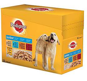 Kapsiky pro psy Pedigree Junior masov vbr re v el, 12pack