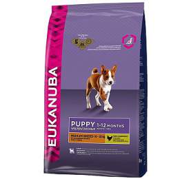 Granule Eukanuba Puppy &amp; Junior Medium Breed 15 kg