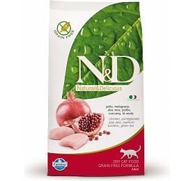 Granule pro koky N&amp;D Grain Free Adult Chicken &amp; Pomegranate, 10kg