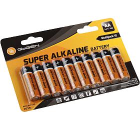 Baterie alkalick GoGEN SUPER ALKALINE AA, LR06, blistr 10 ks