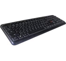 Klávesnice C-Tech KB-102 SLIM, PS2, CZ/SK - černá