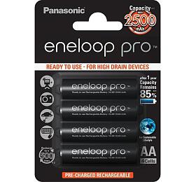 Panasonic Eneloop Pro AA, 4&amp;nbsp;ks, 500 cyklů -&amp;nbsp;BK-3HCDE/4BE