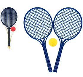 LORI Soft tenis plast barevn 53cm+mek v sce