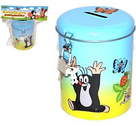 Teddies Pokladnika Krtek vlec se zmkem plech 9x11cm v sku