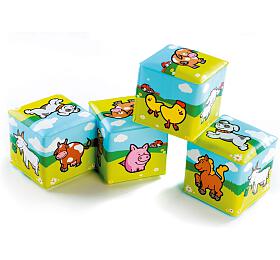 Teddies Kostka Moje prvn zvtka 7x7cm v sku 12ks v boxu 0+ MPZ