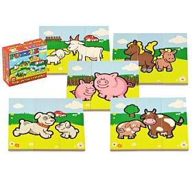 Teddies Puzzle Moje prvn zvtka devn 18 dlk pro nejmen v krabice 13x11,5x4,5cm 12m+ MPZ