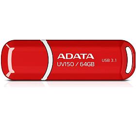 Flash USB ADATA UV150 64GB USB 3.2 - červený