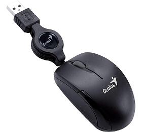 Myš Genius Micro Traveler V2 / optická / 3 tlačítka / 1200dpi - černá