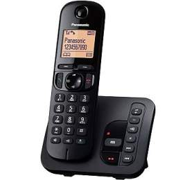 Domc telefon Panasonic KX-TGC220FXB  se zznamnkem - ern