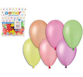 Smart Balloons Balonek/Balonky nafukovac 7&quot; prty neon 100 ks v sku 22x28cm karneval