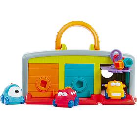 Teddies Gar s autky 3ks + doplky plast 30x14x13cm v krabici 2+